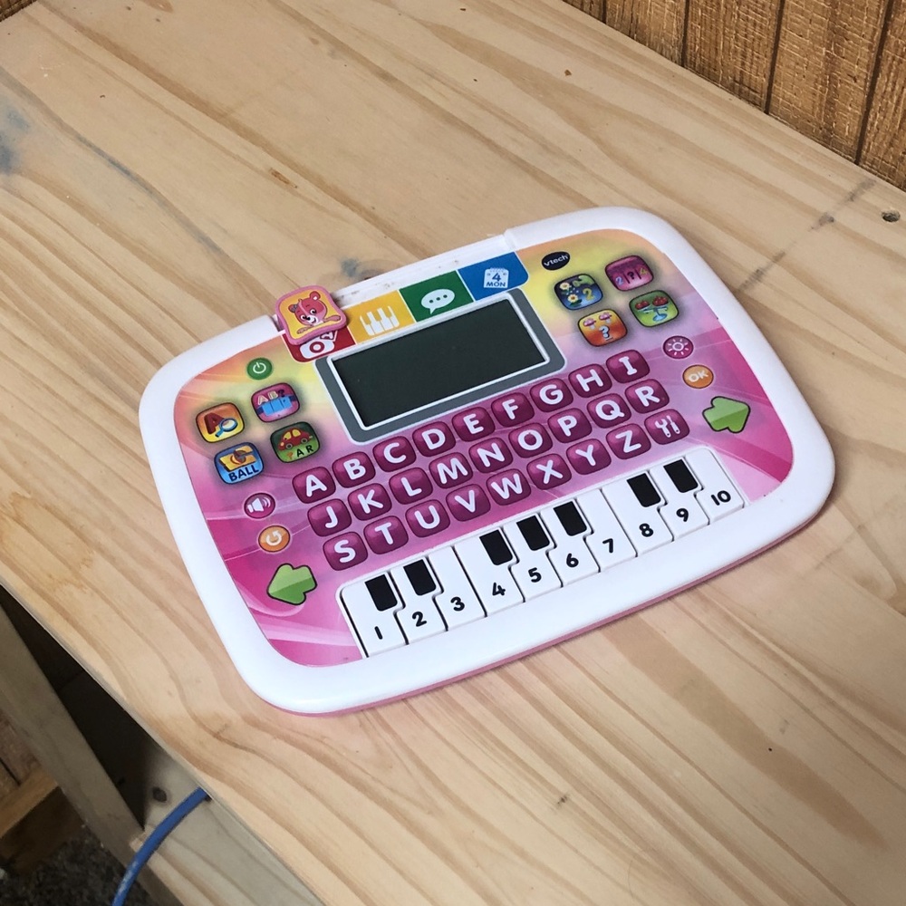 Pink Kids Learning Keyboard Toy - Educational ABC & Piano